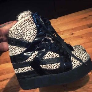 Jeffrey Campbell wedge platform booties